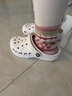 卡骆驰（CROCS）洞洞鞋贝雅男鞋女鞋轻便耐磨一脚蹬拖鞋休闲鞋|10126 白-100 36 /37(220mm) 实拍图