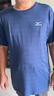 美津浓（MIZUNO）短袖t恤男士凉感冰丝夏季薄款户外青年速干衣 藏青色【2104】 XL 实拍图