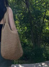 星昔草编包包女包夏天海边度假沙滩包单肩包编织包大容量托特包送女友 草编包卡其色慵懒风 实拍图