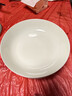 瓷侠客盘子菜盘家用白色骨瓷餐具碟子陶瓷餐盘套装骨碟饺子盘深盘饭盘 9英寸大菜盘（1个装） 23.3cm 实拍图