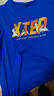 特步（XTEP）童装儿童夏季短袖针织衫短T中大童男童透气速干运动休闲T恤 皇家蓝【9005】 175 cm 实拍图