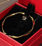 周六福5D硬金足金黄金手镯女莫比乌斯环计价A1010966 约7.66g 56mm 礼物 实拍图