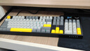 黑爵（AJAZZ）AK35IV3 MAX三模热插拔机械键盘 Gasket结构 PBT键帽TFT彩屏 FR4沉金定位板 RGB 黑灰黄 牛油果轴  实拍图
