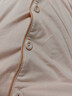 浪莎睡衣女夏季可外穿纯色长袖宽松休闲大码家居服套装 粉色【开衫款 四季可穿】 XL 实拍图