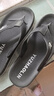 俞兆林（YUZHAOLIN）人字拖男女沙滩鞋凉拖鞋外穿夹趾拖 YE408 黑色 40/41 实拍图