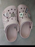 卡骆驰（CROCS）洞洞鞋贝雅男鞋女鞋轻便耐磨一脚蹬拖鞋休闲鞋|10126 黑色-001 36 /37(220mm) 实拍图