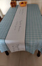 北欧风桌布防水防烫pvc茶几垫长方形家用加厚餐桌布台布免洗防油 北欧格子-薄荷蓝(防水防油) 140*220cm 实拍图