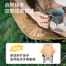 小魔户外折叠椅靠背躺椅扶手月亮椅露营椅午休凳子便携钓鱼椅 流沙金 实拍图
