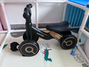 贝趣儿童平衡车1-3岁宝宝滑行车玩具幼儿滑步车婴儿四轮无脚踏溜溜车 曜石黑 【灯光音乐+缓震静音轮】 一岁防侧翻滑滑车周岁生日礼物 实拍图