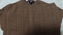 优衣库女装纽花圆领针织开衫/毛衣外套空调衫通勤秋冬新款481477 34 驼色 L 实拍图