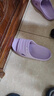 回力拖鞋女浴室防滑一字拖厚底eva沙滩凉鞋SDJ-0396 紫色 36-37 实拍图