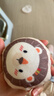 目丸滑雪手套女冬季可爱卡通保暖触屏户外骑行防风寒防水加绒加厚手套 白色 实拍图