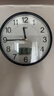 康巴丝（Compas）挂钟客厅2025款简约办公日历钟表石英钟表挂墙时钟 3221Y日历黑白色 实拍图