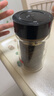 富光双层玻璃杯商务泡茶杯子 大容量男女耐热办公水杯带把黑色320ml 实拍图
