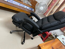 顾全C533家用老板椅舒适久坐办公椅电脑椅可躺工学椅子环保真皮座椅 黑色 超纤皮（160°可躺) 实拍图