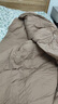 维克多（VCD）羽绒被90白鸭绒被防绒加厚保暖冬被子被芯1200g充200x230cm卡其 实拍图