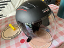 坦克（Tanked Racing）T536摩托车头盔半盔3C男女士四季防晒电动车安全帽 亚黑 洛克 XXL 实拍图