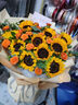 艾斯维娜鲜花速递向日葵混搭花束生日礼物全国同城配送 11朵向日葵花束 实拍图