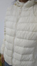雪中飞短款轻薄羽绒服女新款冬季薄款连帽保暖休闲时尚百搭外套潮 米白 XL (170) 实拍图