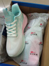回力官方女鞋保暖运动鞋女冬季新款加绒加厚棉鞋女 白绿粉 36 实拍图