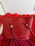 赫珮婚包红色包包大容量结婚包包新娘包托特包2025七夕高级感单肩包 简约托特包【红色】 实拍图