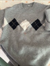 优衣库童装男童女童souffle yarn舒芙蕾针织衫长袖毛衣480863 03 灰色 110 实拍图