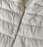 雪中飞羽绒内胆女轻薄羽绒服女短款新款冬季内搭修身时尚羽绒服外 米白 XL (170) 实拍图