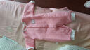 舒贝怡婴儿衣服新生儿连体衣满月宝宝哈衣秋冬保暖周岁男女童爬爬服粉73 实拍图