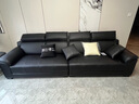 酷比得功能极简新款钢琴键真皮沙发客厅小户型北欧简约现代免洗直排沙发 直排四人位【3米】 【接触面】S级头层牛皮 实拍图