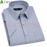 杉杉（FIRS）短袖衬衫男中年商务休闲正装宽松免烫衬衣 TCT4298短袖灰色 40  实拍图