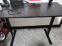喜米莱【热卖款式】电动升降桌电脑电竞桌台式学习书桌实木办公直播桌子 【单电机】黑色+黑腿18mm桌面 长140宽70高75cm 实拍图