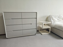 全友家居现代简约斗柜卧室床尾收纳客厅储物玄关柜五斗橱家具国家补贴 灰白|1.2m八斗柜 宽大台面+多抽分区+灵活摆放 实拍图