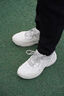 李宁跑步鞋男鞋秋冬季透气网面复古老爹鞋舒适休闲厚底增高运动鞋 云雾白/硬币灰-5 43 实拍图