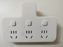 公牛插座转换器插头 无线插排usb  多功能插座/一转多保护门/ 扩展转换器 /适用于卧室厨房 【一转三】独立开关品字形GN-98033 实拍图