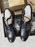 奥康（Aokang）皮鞋男英伦风男鞋系带商务正装鞋男士低帮鞋子 黑色37码 实拍图