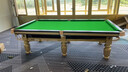 都格台球桌标准型钢库家用斯诺克商用成人球桌子中式黑八室内 9尺 银腿-【高配】-木库-大理石 实拍图