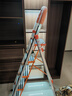 百佳宜梯子家用梯折铝合金人字梯爬梯升降脚手架全套室内登高踏步 五步防滑特厚-主体全铝合金 实拍图