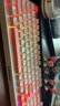 联想（Lenovo）K2有线键盘鼠标套装 机械手感 消音结构95键 混彩灯效 人体工学 音量旋钮 拼色 有线键鼠套装 粉 实拍图