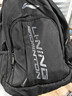 李宁双肩包男2025新款大容量休闲旅行背包小学生初高中生书包男女同款 黑色 运动款 实拍图