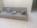 木缇森北欧实木沙发客厅现代简约家具组合套装小户型两用沙发坐垫可拆洗 四人位 实拍图
