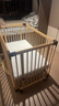 Farskafarska婴儿床多功能滚轮可调高低拼接床山毛榉松木桦木实木宝宝床 日本款婴儿床【原木款】 实拍图