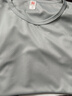 运动冰丝短袖T恤长袖男网眼透气速干衣冰感大码运动沙滩上衣SJ 浅灰色 3XL 实拍图