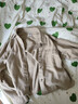优衣库女装法兰绒箱型衬衫/长袖衬衣480832 31 米色 XS /150/76A 实拍图