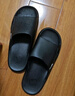 回力静音男士室内户外穿厚底防滑速干洗澡凉拖鞋HL3A23黑色46-47码 实拍图
