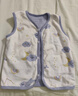 舒贝怡婴儿衣服儿童马甲两面穿背心宝宝坎肩上衣男女秋冬马夹蓝色73CM 实拍图