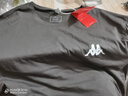 卡帕Kappa短袖t恤男纯棉夏季薄款背靠背休闲宽松圆领半袖全棉运动体恤衫ins 深灰 4XL 【170-190斤左右】 实拍图