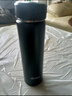 天喜（TIANXI） 保温杯大容量智能显温男女士不锈钢水杯泡茶杯学生宿舍保温杯壶 【升级316款】经典黑 800ml 实拍图