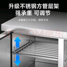 荣事达冷藏工作台商用冰柜厨房卧式冷冻柜冰箱双温大容量冷冻保鲜柜奶茶店冷柜平冷风冷不锈钢操作台冰柜 冷冻丨1.5m*0.6m*0.8m【铜管低耗数显】 2025全新升级丨铜管高效节能40% 实拍图