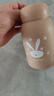 【京东物流送货上门】萌萌兔卡通水杯女牛奶玻璃杯创意便携杯子 咖色萌萌兔 330ml 1只 实拍图