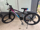 EG7山地自行车成人学生变速越野单车双减震赛车26寸青少年男女 三刀【升级减震 超强承重】炫彩 26寸21速【适合：160-180CM】 实拍图